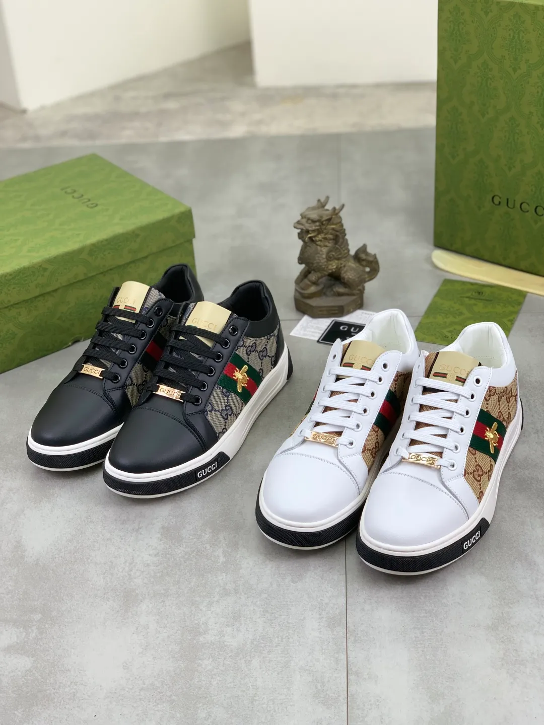 Men's shoes 💰P420💰 [New model] (GUCCI) official website's latest 🎁🎁casual and fashionable men's shoes 👟, hot style 💥 style is simple and elegant, exclusive for trendy men. Unique official website's latest brand double G elements 👑Original Gucci decoration, fashionable and generous, the fabric is original frosted calfskin ✅Fully imported first-layer pigskin lining, the official website specifies wear-resistant, lightweight original rubber casual outsole, the classic model is taken in kind at the counter🎬38-44 2️⃣ colors available